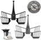 2 Pièces Fouet Papillon pour Thermomix TM5 TM6 TM31 Mélangeur Fouet Batteur Accessoire Thermomix Accessoires Mixeur pour Mélange Pâte, éPices, œUfs, Fromage, Farine(noir, gris)