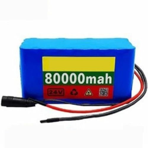 24V 80Ah 7S3P Batteria Per Bicicletta Elettrica Batteria Al Litio Ricaricabile Batteria Con 29.4V Caricabatterie Per Scooter Elettrico Per Batteria Impermeabile Per Scooter E Bicicletta 24V80AH,XT30