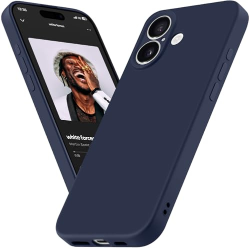 BEZ Phone Case for iPhone 17 Case, Slim Soft TPU Silicone Cover Compatible with iPhone 17, Protective Shockproof Anti-Scratch, Dark Blue Navy