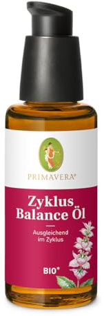 PRIMAVERA Zyklus Balance Öl bio* 50 ml - mit Muskatellersalbei, Mönchspfeffersamenöl und Ylang Ylang - entspannend bei körperlichem Unwohlsein - Aromatherapie - vegan