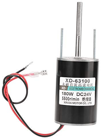12 / 24V 150W de alta velocidad CW/CCW Imán permanente DC Motor para generador de bricolaje(5500RPM(24V))