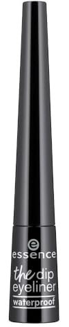 essence cosmetics cosmetics the dip eyeliner, Eye Liner, wasserfest, schwarz, langanhaltend, intensiv, wasserfest, vegan, ohne Parfüm (2,5ml)