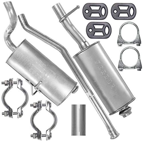 Adamot Auspuffanlage Schalldämpferset Auspuff für Berlingo 1 I 1.1i 1.4i 1.8i Partner 1 I 1.1i 1.4i 1.8i