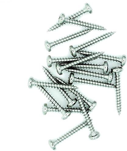 No.6 x 2.4 (4mm x 60mm) Pozi Pan Chipboard Screw - Stainless Steel (A2) (Pack of 50)