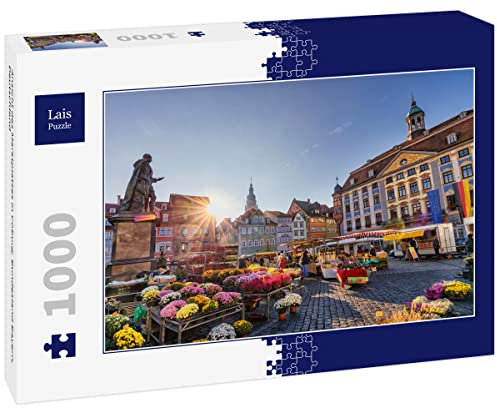 Lais Puzzle Ansicht des Marktplatzes in Coburg, Bundesland Bayern, Deutschland 1000 Teile