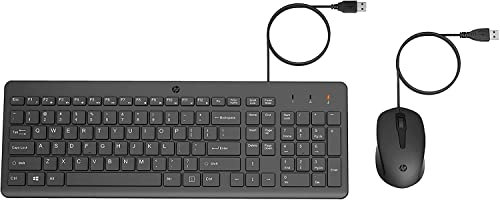 HP Combo de teclado y mouse con cable 150 USB inglés y árabe (240J7AA)