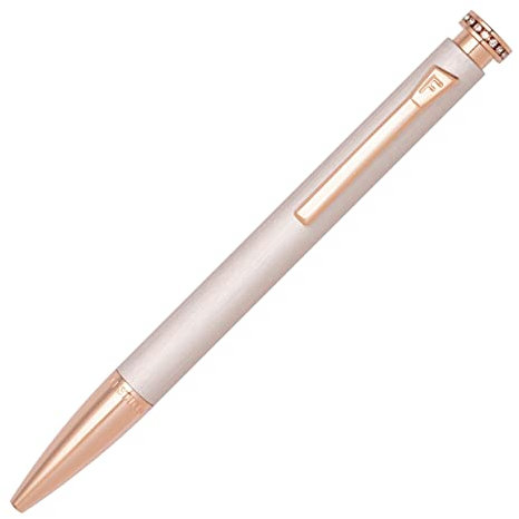 Festina Mademoiselle Kugelschreiber aus Aluminimum in der Farbe Ivory mit Roségoldenen Zierelementen, Tintenfarbe: Blau, Länge: 13, 8cm, FSC2224G, 137 mm x 11 mm (5.4 in x 0.4 in)