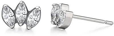 Limerencia Titan Ohrringe für Damen Herren, G23 Medizinische Ohrstecker Hypoallergen Gesundheitsstecker Ohrringe, Kronen-Ohrstecker für empfindliche Ohren Mode Damenschmuck
