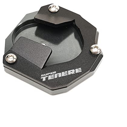 Für Yamaha SUPER TENERE XT 1200 ZE XT1200ZE 2014-2020 Motorrad Ständer Seitenständer Ständer Erweiterung Vergrößerungspad Schuh FüR MotorradstäNder (Farbe : SUPER TENERE Grey)