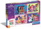 Clementoni - 21517 - Supercolor Puzzle 4 In 1 - Disney Princess - Puzzle 12,16,20,24 Teile Ab 3 Jahren, Buntes Kinderpuzzle Mit Besonderer Leuchtkraft, Geschicklichkeitsspiel Für Kinder