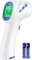 Fieberthermometer kontaktlos für Babys Kinder und Erwachsene, Infrarot-Stirnthermometer mit Fieberalarm, LCD-Display, sofortige genaue Messwerte, Weiß_Blau