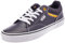 Vans Herren Seldan Sneaker, Leather Mesh Charcoal/Yellow, 43 EU