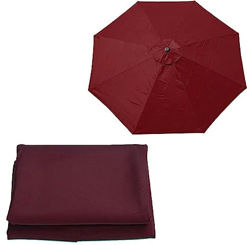 HCZION Parasol Housse De Rechange 8 Baleines Toile De Rechange pour Parasol Octogonal Auvent De Rechange Imperméable pour Terrasse Balcon Jardin- Auvent Uniquement(Size:8-3m/10ft)