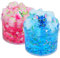 2 Pack Jelly Cube Crunchy Slime Kit, Blue and Pink Clear Crunchy Slime, Super Soft Crystal Slime Toy, for Kids Party Favours and School Education, Stress Relief Toy for Girls and Boys