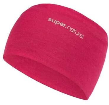 Super.natural Wanderlust Headband Pink - Merino Warmes leichtes Stirnband, Größe One Size - Farbe Sangria