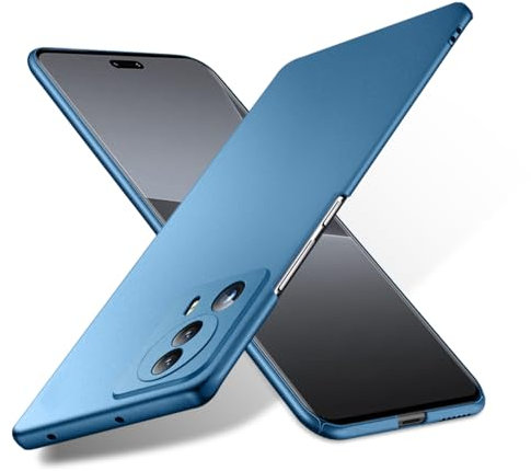 Bastmei für Xiaomi 13 Lite 5G(2023) Hülle, Ultraleicht Ultradünn Kratzfest rutschfest Kameraschutz Mattierte Textur Hart PC Handyhülle Hülle für Xiaomi 13 Lite 5G(2023) (Blau)