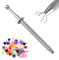 NIUSIMAN 4.5 Piercing Zange für Piercings aus chirurgischem Edelstahl Schmuckaufnahmewerkzeug mit 4 Zinken Quad Zinken kleiner Perlenhalter Spritzentyp Kugelfänger für Body Piercing