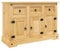 vidaXL Aparador, Armario Auxiliar de Almacenaje, Aparador de Comedor, Mueble para Salón Cocina Pasillo, Madera Maciza de Pino Mexicano