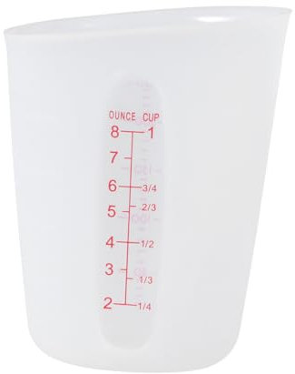 BESTonZON Taza Medidora Transparente Taza Medidora Para Química Vaso De Laboratorio Tazas Medidoras De Cocina Tazas Vertedoras De Silicona Medida De Taza En Ml Resina Epoxica Líquido