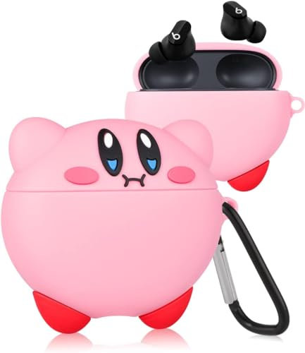 Compatibile con custodia Beats Studio Buds, custodia protettiva 3D a forma di cartoni animati anime, custodia protettiva integrale con portachiavi, custodia protettiva in PVC per scatole di ricarica