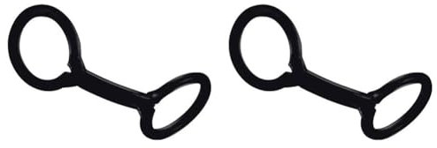 SEAC Unisex – Erwachsene Snorkel Retainer Ring Schnorchel-Haltering, Doppelring Schwarz, Einheitsgröße (Packung mit 2)