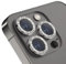 INF Pack de 3 protections d'appareil photo pour iPhone 14 Pro/14 ProMax, protections d'objectif avec strass