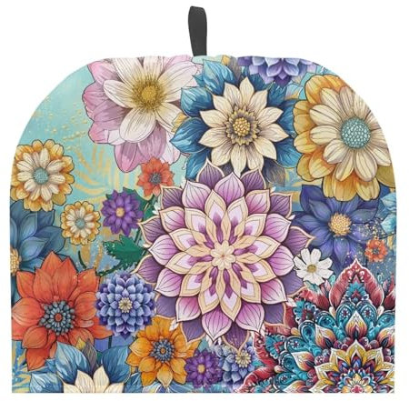 ZUXONGSY Mandala Flower Tea Cozy Keep Warm Teekanne Isolierung Abdeckung Bohemia Teewärmer für Teekanne Boho Home Küche Deko