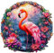 Jigfoxy Holzpuzzle Erwachsene, Flamingo Puzzle Erwachsen, Wooden Puzzle Holz Puzzle Erwachsen Und Kinder, Einzigartiges Lernspielzeug in Tierform für Freunde der Familie L-34 * 32.8cm-260pcs