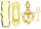 HEMOTON 1 Set Türschlossschlüssel Puppenhaus Puppenhaus Türschlüssel Mini Dekoratives Zubehör Kleines Türschloss Mini Puppenhaus Zubehör Mini Haustür Zubehör Winziges