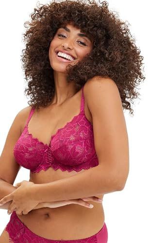 SANS COMPLEXE Arum_70564 Soutien-Gorge, Transparent, Sorbet Cerise, 110F Femme