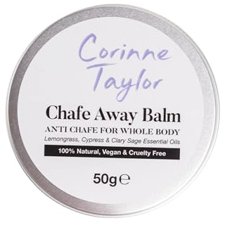 Corinne Taylor Chafe Away Balm | Anti Chafing and Irritation | Great for Dry, Irritated Sensitive Skin & Area for Whole Body | Hydrating & Nourishing | 100% Natural | Shea & Cocoa Butter | 50g