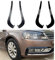 Generisch Nebelscheinwerfer-Kühlergrillabdeckung Für VW für Passat B7 2011–2015, Auto-helle Schwarze Nebelscheinwerfer-Kühlergrill-Nebelscheinwerfer-Zierabdeckung(Bright Black)