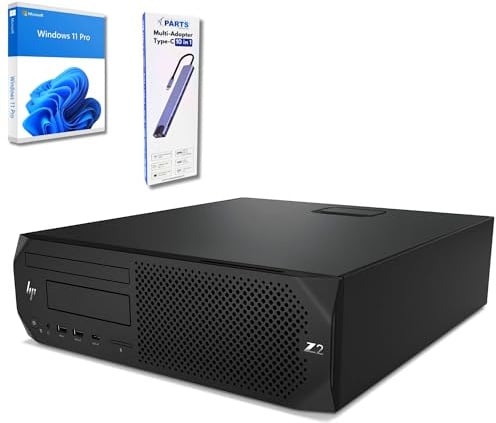 HP Z2 SFF G4 | PC Fisso Desktop Intel Core i9 fino a 5.0 Ghz | 32GB RAM DDR4 | SSD 1TB NVMe | Windows 11 Pro | Porte USB 3.1, DisplayPort | Computer Professionale | Doking 10 in1 (Messoanuovo)