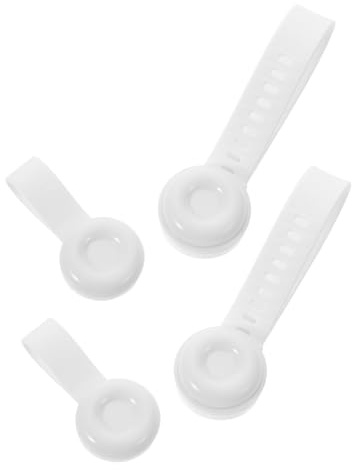 COLLBATH 2 Pairs Toilet Seat Lift Handle Self-Adhesive Toilet Lid Opener Clips White for Home Office School Bathroom Hygiene and Touch-Free Use