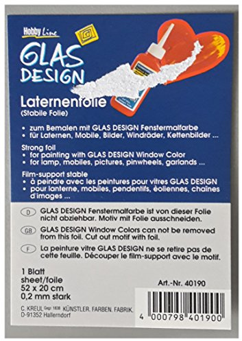 KREUL LaternenfolieWindow Color transparent 520 x 200 mm