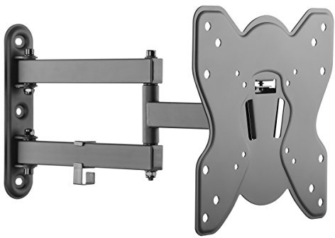 RICOO TV Monitor Wandhalterung Fernseher Schwenkbar Neigbar für 23-42 Zoll, Universal TV Halterung S1422, Fernsehhalterung für Wand, Wandhalterung Fernseher 32 Zoll, bis 25 Kg, max. VESA 200x200mm