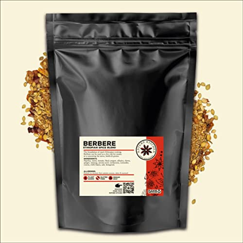 Berbere Spice Mix 500g – North African Seasoning Blend for Chicken, Meat, BBQ, Marinades, Stews, Sauces, Grilling & Roasting – African Spice Rub – Vegan & Gluten-Free by Nature Kitchen