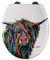 Croydex Art by Steven Brown Flexi-Fix Durable Toilet Seat Soft Close Rust Free (Angus McCoo)