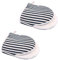 Shiwaki 1 Pair Mini Oven Mitts Microwave Mitts Pot Holder Extreme Heat Resistant Cotton Linen Gloves Surfaces Non-Slip Oven Duckbill Glovess - Black
