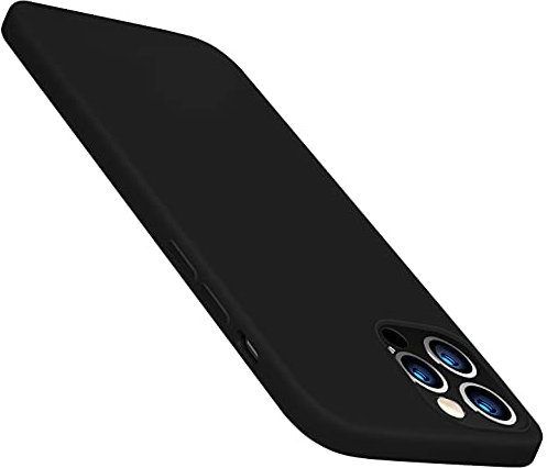 Koomduk Case Compatible with iPhone 12 Pro Max Case,Camera&Screen Protection Shockproof Cases for Men&Women,Liquid Silicone Full Body Gel Rubber (Black)