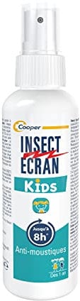 INSECT ECRAN - Spray Anti-Moustiques - Protection contre les piqûres de moustiques - Peau - Fabriqué en France- Spécial Enfants - Kids - Spray - 100 ml