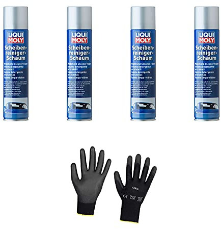 Iloda 4xOriginal Liqui Moly 300ml Scheibenreinigerschaum 1512 Schutzhandschuhe