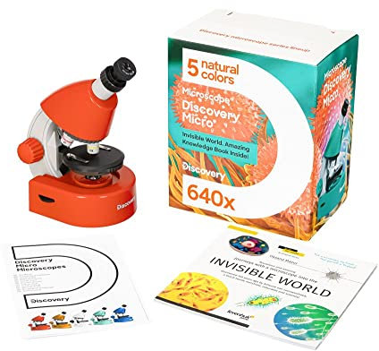 Levenhuk Discovery Micro Terra Biologisches Mikroskop 40–640x für Kinder