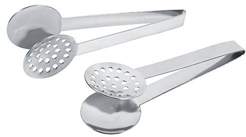 2 Edelstahl-Teebeutelzangen,Teebeutelpresse, Teepressehalter, Siebclip für Teebeutel, loser Tee, lose Blätter, Eiswürfel, Küchenbar-Werkzeuge