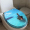 KANNORE Toilet seat, Automatic lowering, Resin Toilet seat, Toilet lid in Various Motifs, Stable Quality, Easy Installation-Little Boat