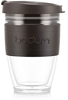 Bodum Joy Cup Tasse de voyage à double paroi, 237 ml, noir