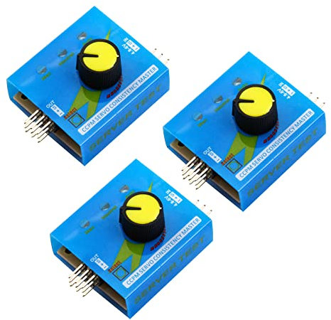 Voktta 3PCS RC Servo Tester 3CH Digital Multi Servo Tester ECS Konsistenz CCMP Master Geschwindigkeitsregler Checker für RC-Servo, Motor