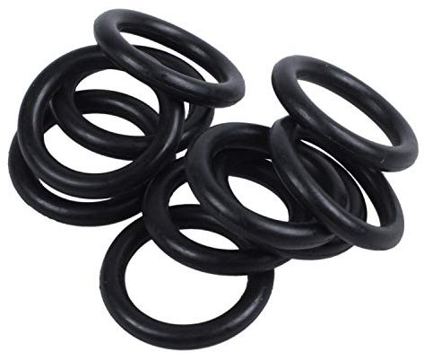 O-Ringe aus Gummi, 16 x 11 x 2,5 mm, Schwarz, 10 Stück