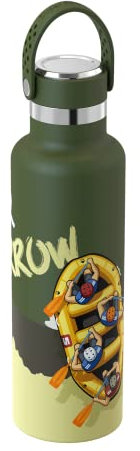 Super Sparrow Ultralight Water Bottle Stainless Steel 18/10-500ml - Insulated Metal Water Bottle - Standard Mouth Flex Lid - BPA Free - Flask for Gym, Travel, Sports