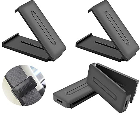 Rifrpha 4 Pezzi Clip Cinture Sicurezza Auto Universali Blocca Cinture Sicurezza Auto Regolabile Regolatore Della Cintura di Sicurezza per Cinture di Sicurezza di Autocarri, SUV e Autovetture Varie